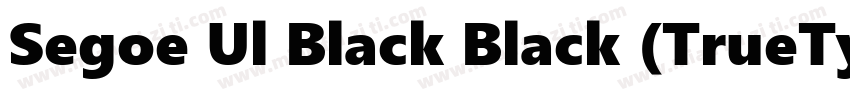 Segoe Ul Black Black (TrueType)(西方)字体转换